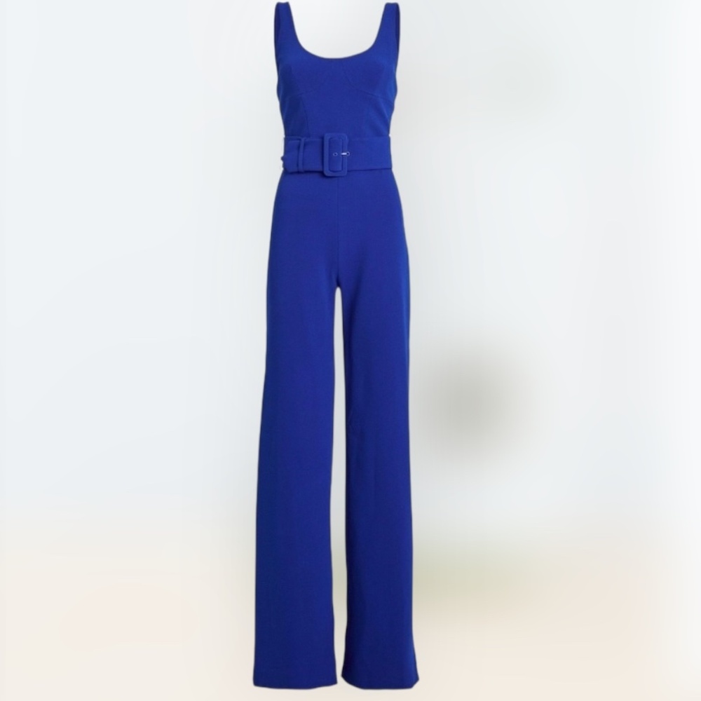 Jonathan Simkhai Belted Wide Leg Jumpsuit - Picture 2 of 16